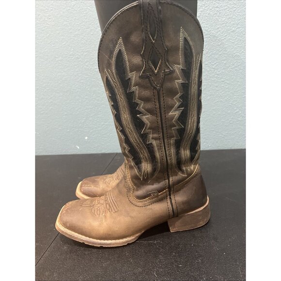 Justin Gypsy Womens Sz 8B Dark Walnut Jaycie Leather Cowboy Boots Western Rodeo - Picture 5 of 9